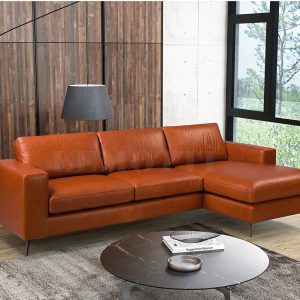 Neva hakiki deri köşe koltuk