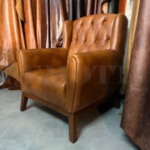 marrone hakiki deri berjer