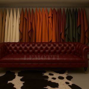 bordo hakiki deri üçlü chester koltuk fiyatı